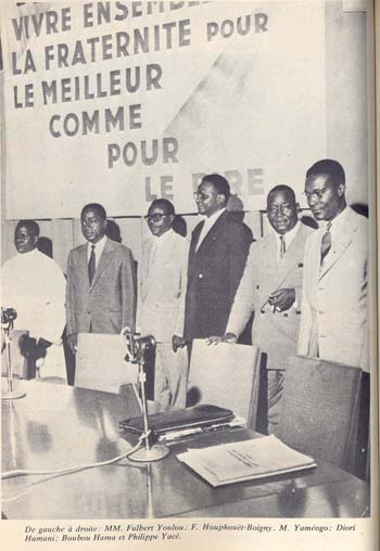 images pionners du Rassemblement Démocratique Africain